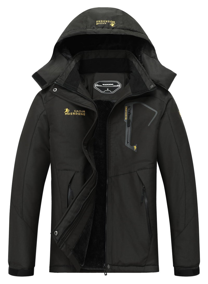 MOERDENG Women's Waterproof Ski Jacket Warm Winter Snow Coat Mountain Windbreaker Hooded Raincoat Jacket - Image 1